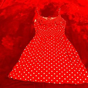 Itsy bitsy eeny mini red polka dot…dress